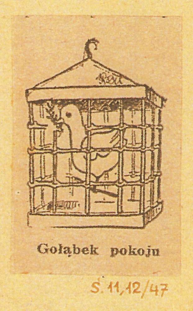 קריקטורה שיוסף באו אייר עבור עתונים בפולין בתום מלחמת העולם השנייה